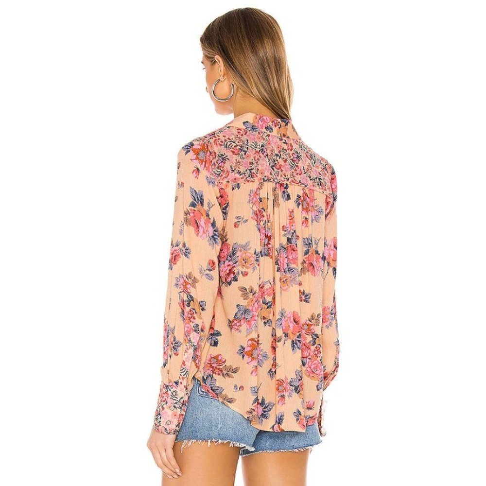 Free People Hold On To Me Floral Top NWT XS - Picture 5 of 11